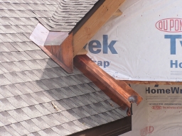 18. Valley pan, through-wall flashing for masonry
