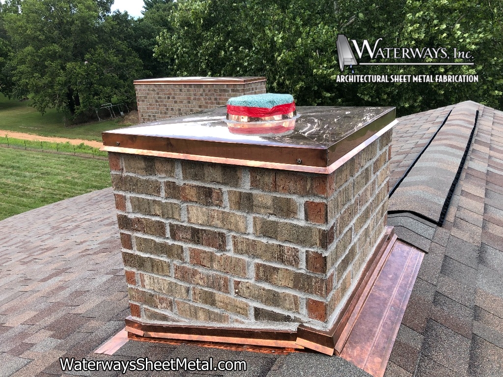 Copper Chimney Top Flashing