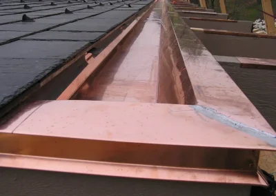 copper Concealed gutter