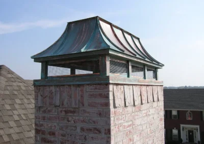 French Curve Chimney Cap Patina