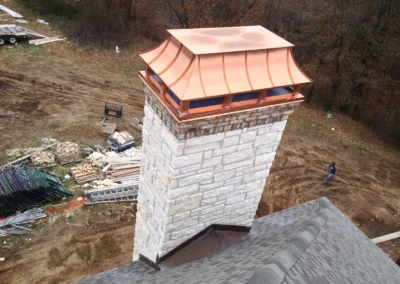 French Curve Copper Chimney Cap