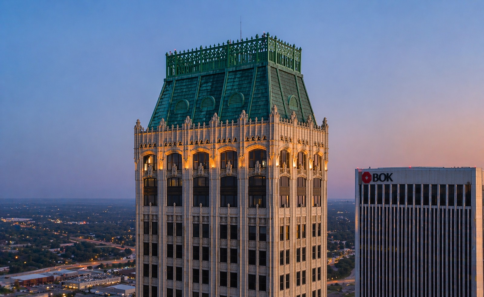 Mid-Continent Tower – Copper Panel Replacement